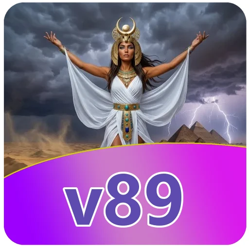 Logo v89 di halaman download APK